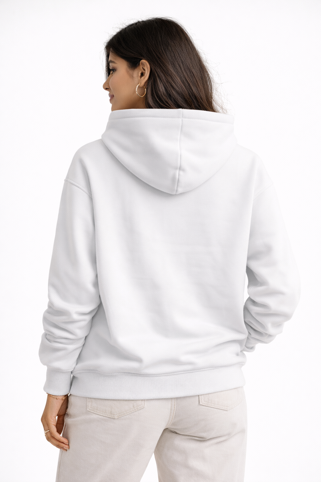 White Unisex Oversized Hoodie