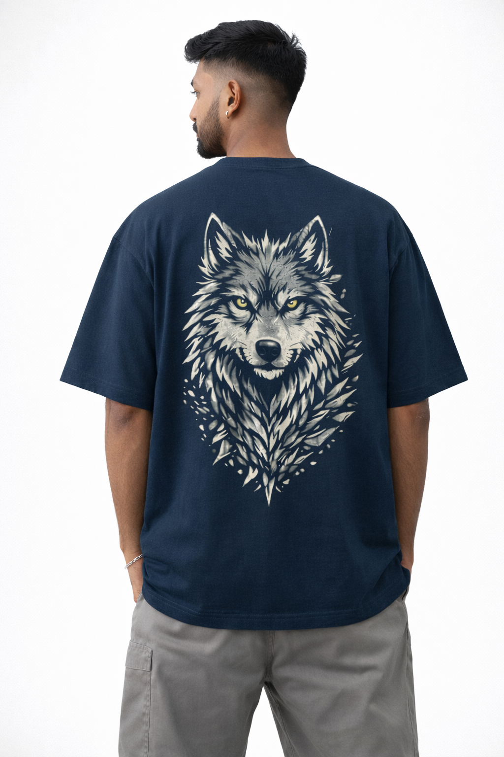 Graphical WOLF- Oversized Unisex T-Shirt