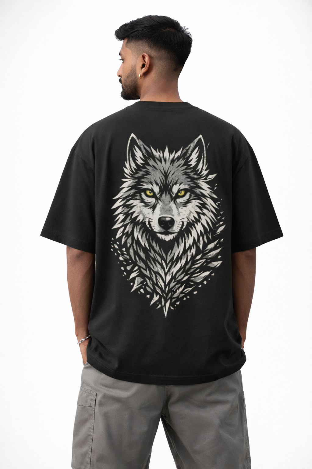 Graphical WOLF- Oversized Unisex T-Shirt