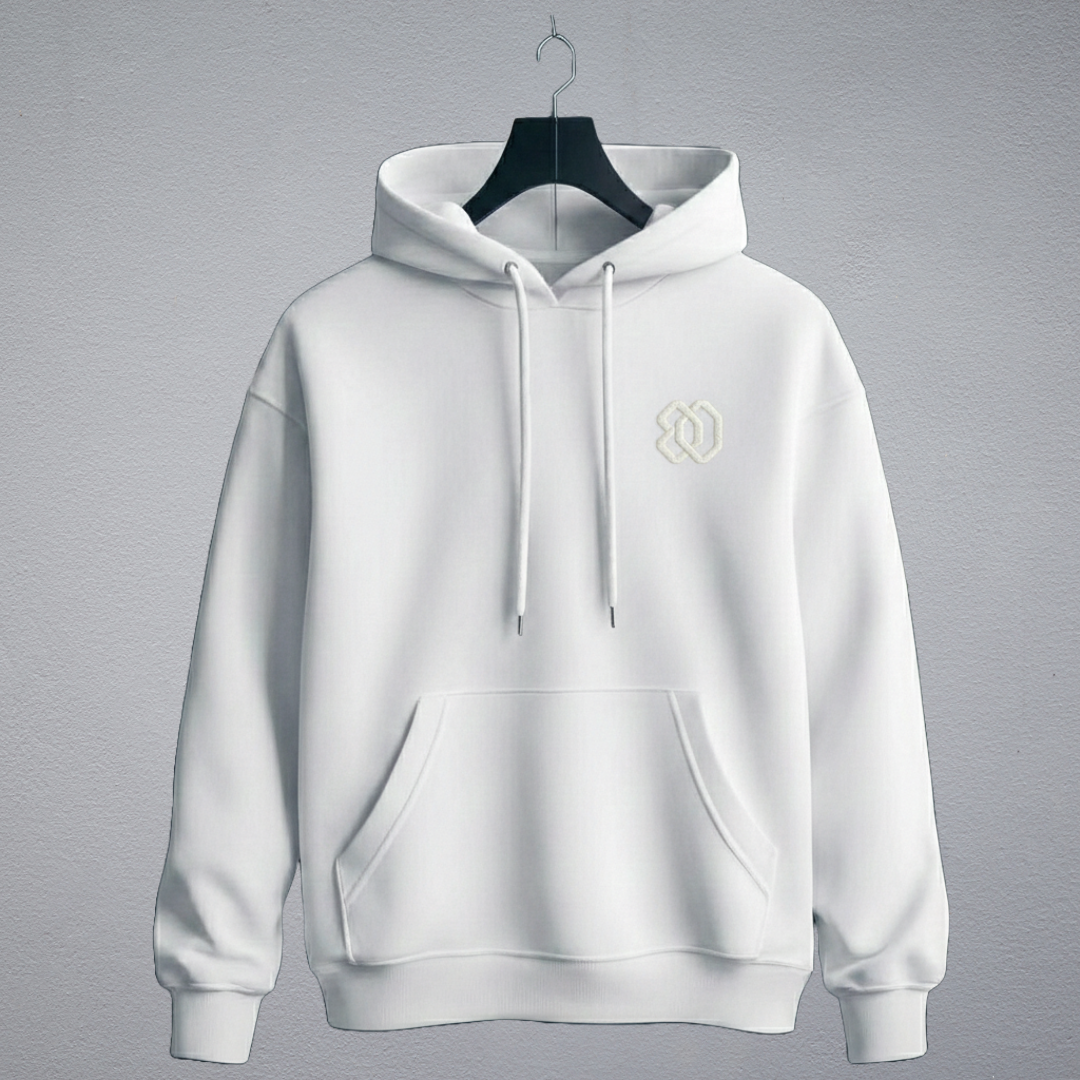 White Unisex Oversized Hoodie