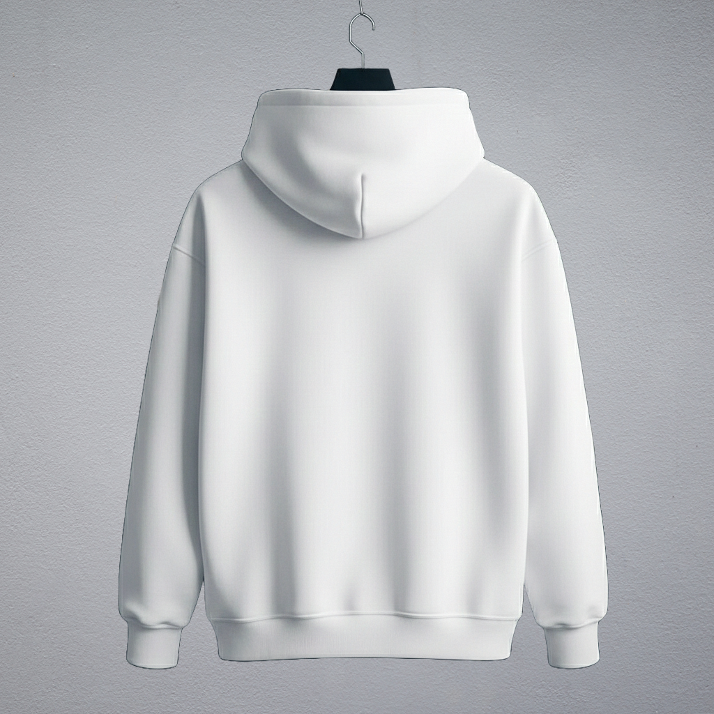 White Unisex Oversized Hoodie