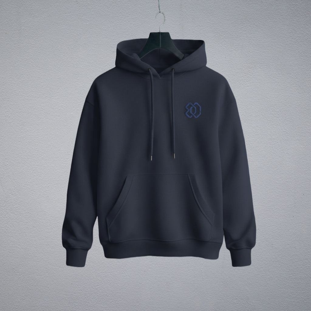Navy Blue Unisex Oversized Hoodie