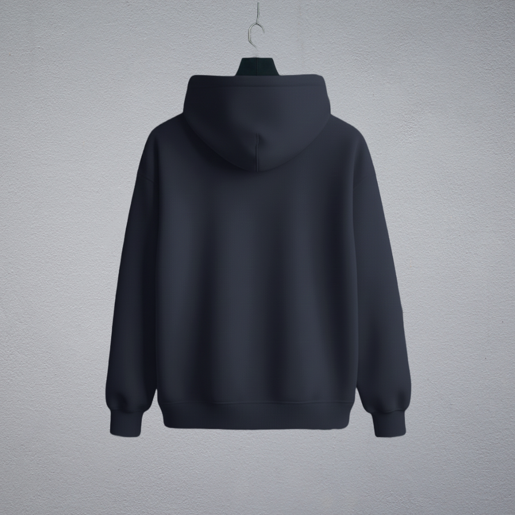 Navy Blue Unisex Oversized Hoodie